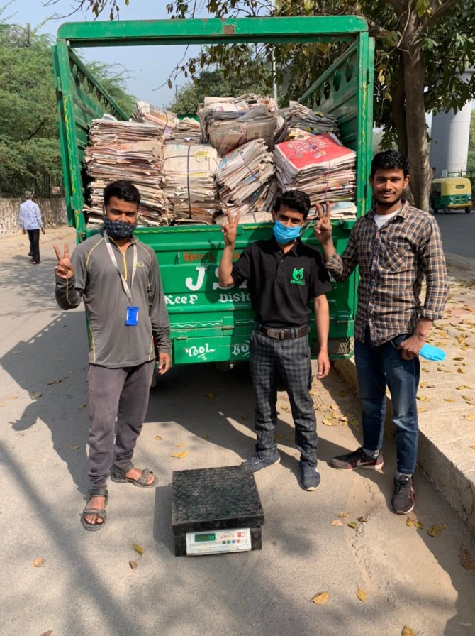 Scrap Paman telah mengumpulkan lebih dari 2.000 ton memo dari wilayah NCR Delhi sejauh ini