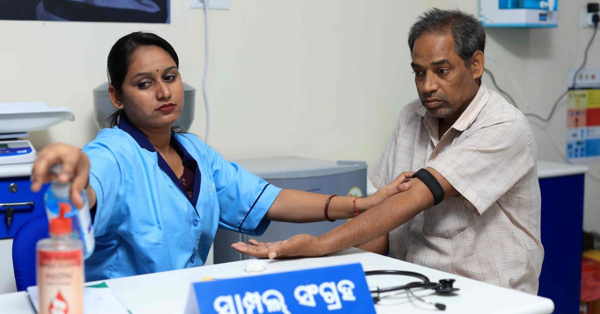 In the CureBay centres, trained nurses conduct preclinical screening to check blood pressure, etc.