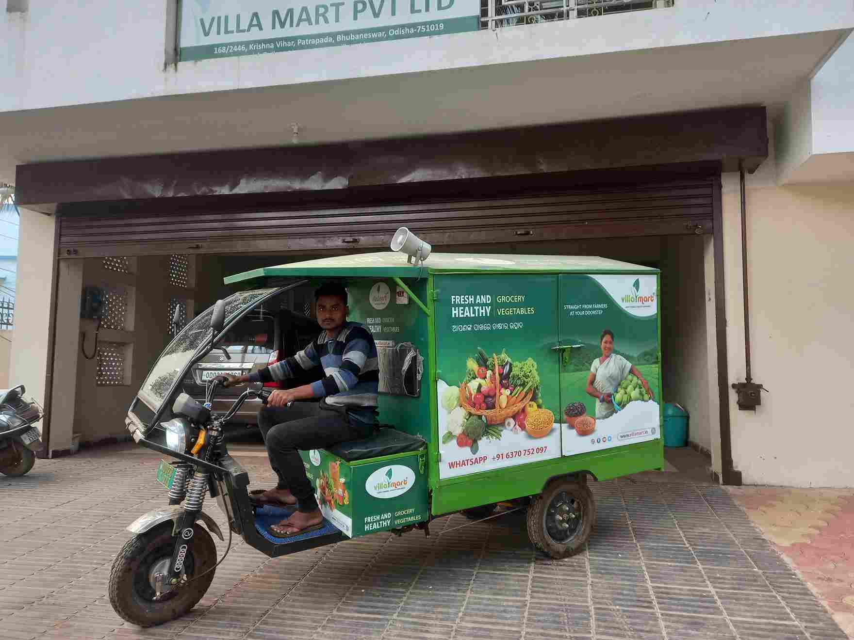 Villa Mart has seven mobile vans that are converted into mini supermarkets