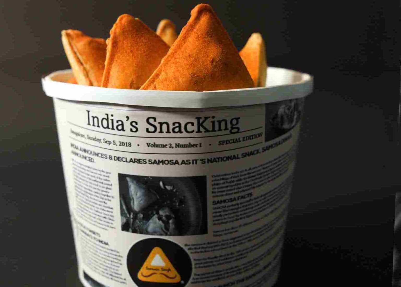Samosa Singh's samosa bucket is a popular hit among consumers