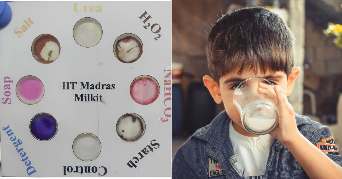 Kit pengujian pemalsuan susu yang dikembangkan oleh IIT-Madras 