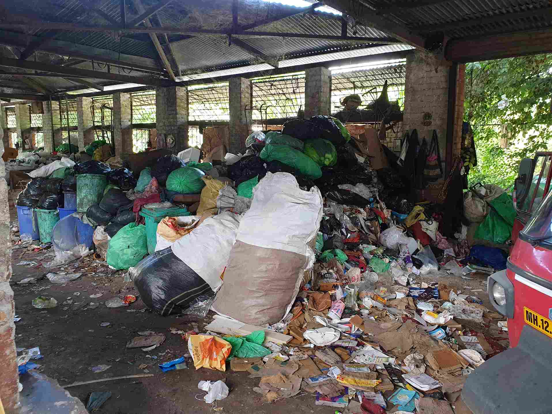 The site from where the plastic waste is sourced in Pune