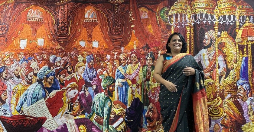 A Painting or a Quilt? Architect Weaves Art at World Stage With Traditional Indian Quilts