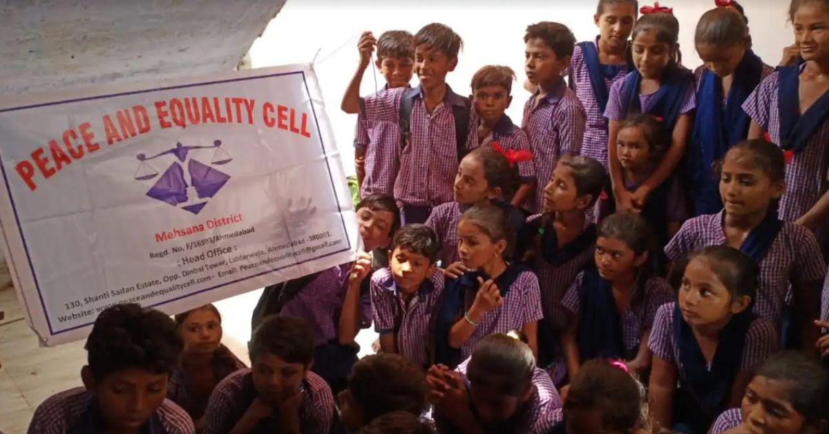 school children as part of awareness programme on child sexual abuse by peace and equality ngo 
