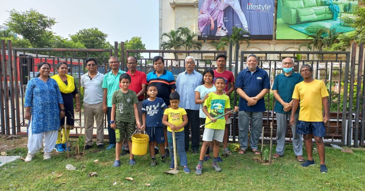 In order to mitigate air pollution, Biswajit started a movement to plant 1,000 trees in the area by engaging citizens.