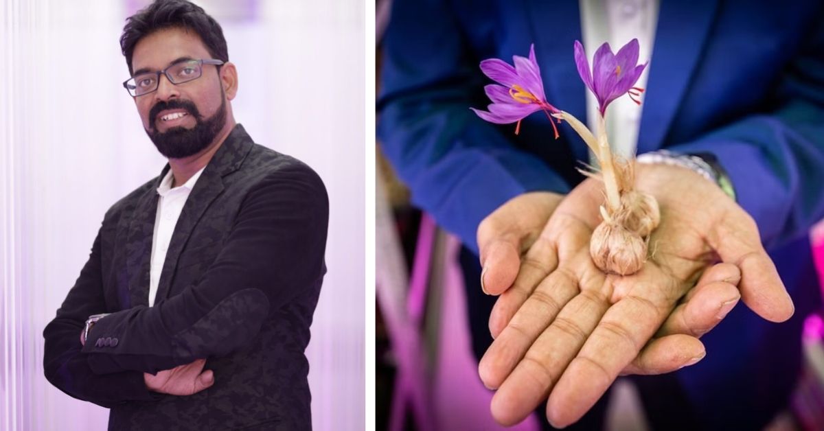 Watch How Pune Engineer Uses Hydroponics to Grow Saffron in Shipping Containers