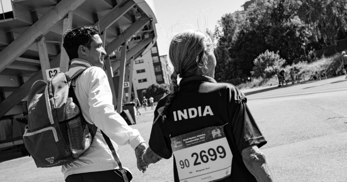 Bhagwani Devi won gold in 60-metre running, shot put, and discus throw. 