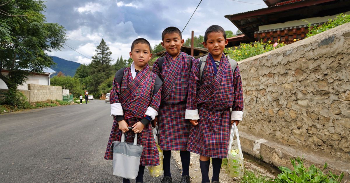 children from bhutan 