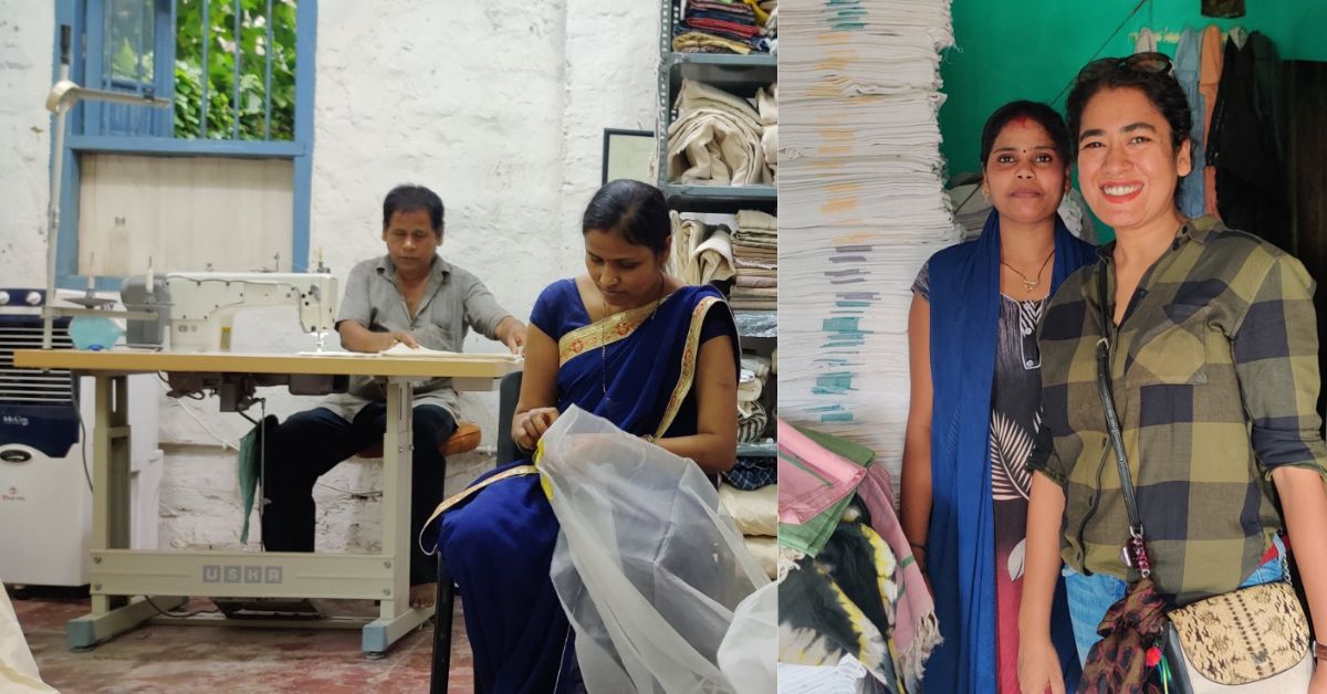 Her team comprises up to 15 full-time employees and a network of 18 artisans and 12 weavers.