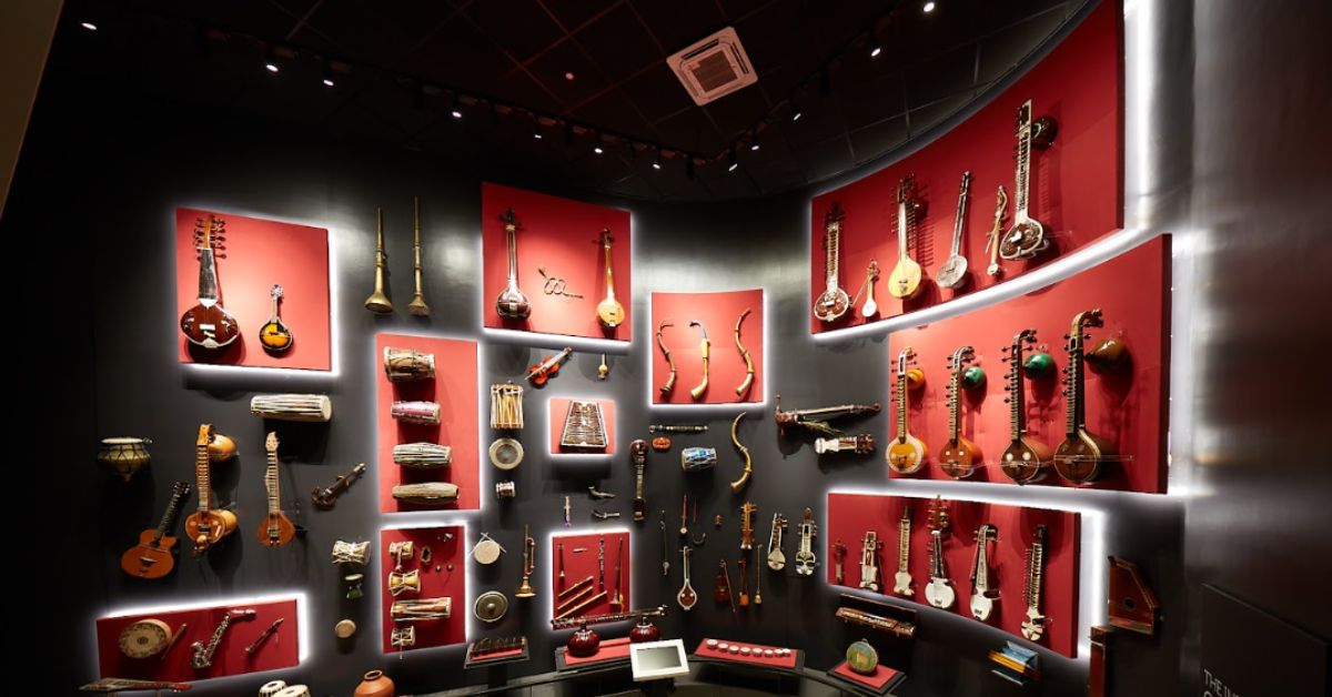 instruments on display at indian music experience 