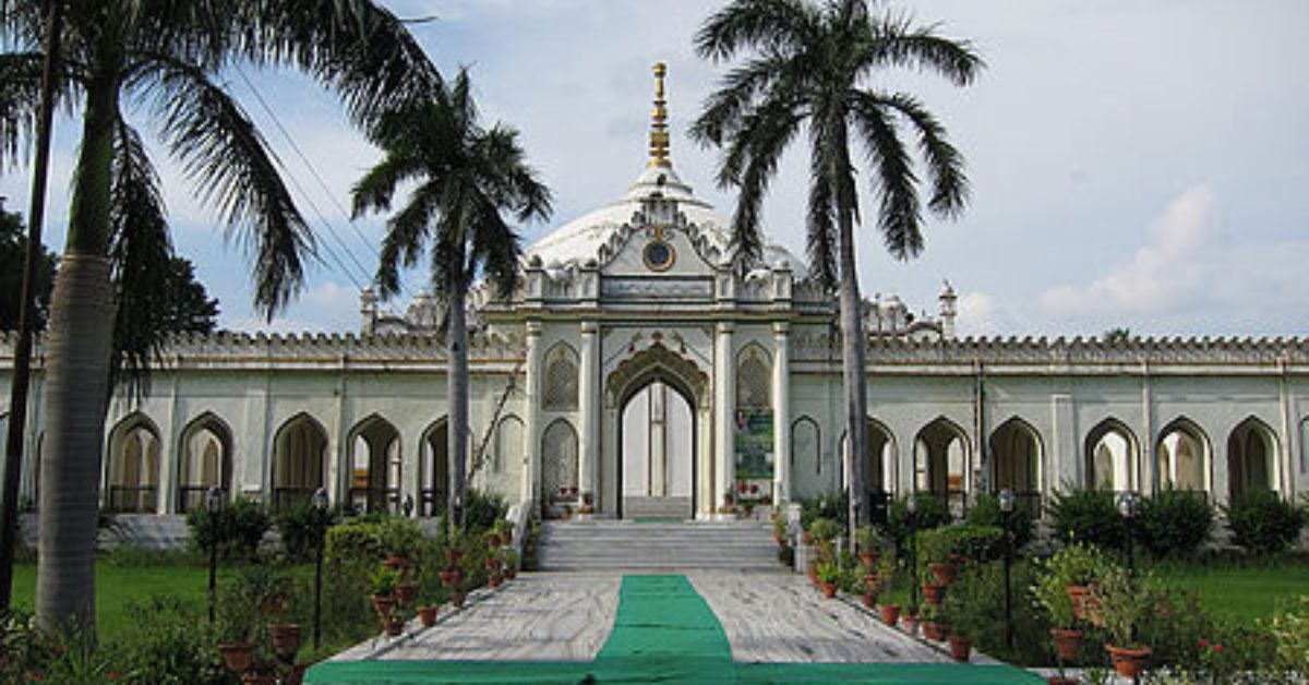 It is a replica of Ghazi-ud-Din’s tomb in Iraq. 