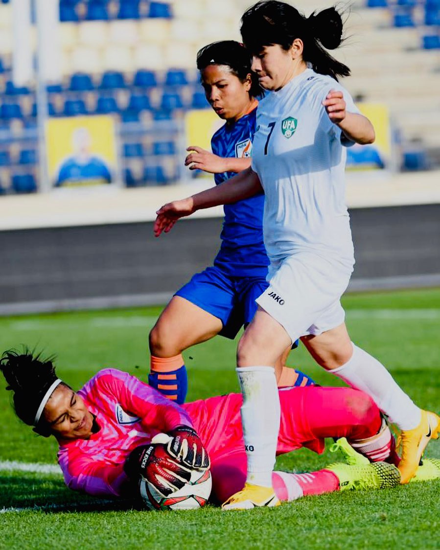 Aditi Chauhan, a woman football player, plays for India