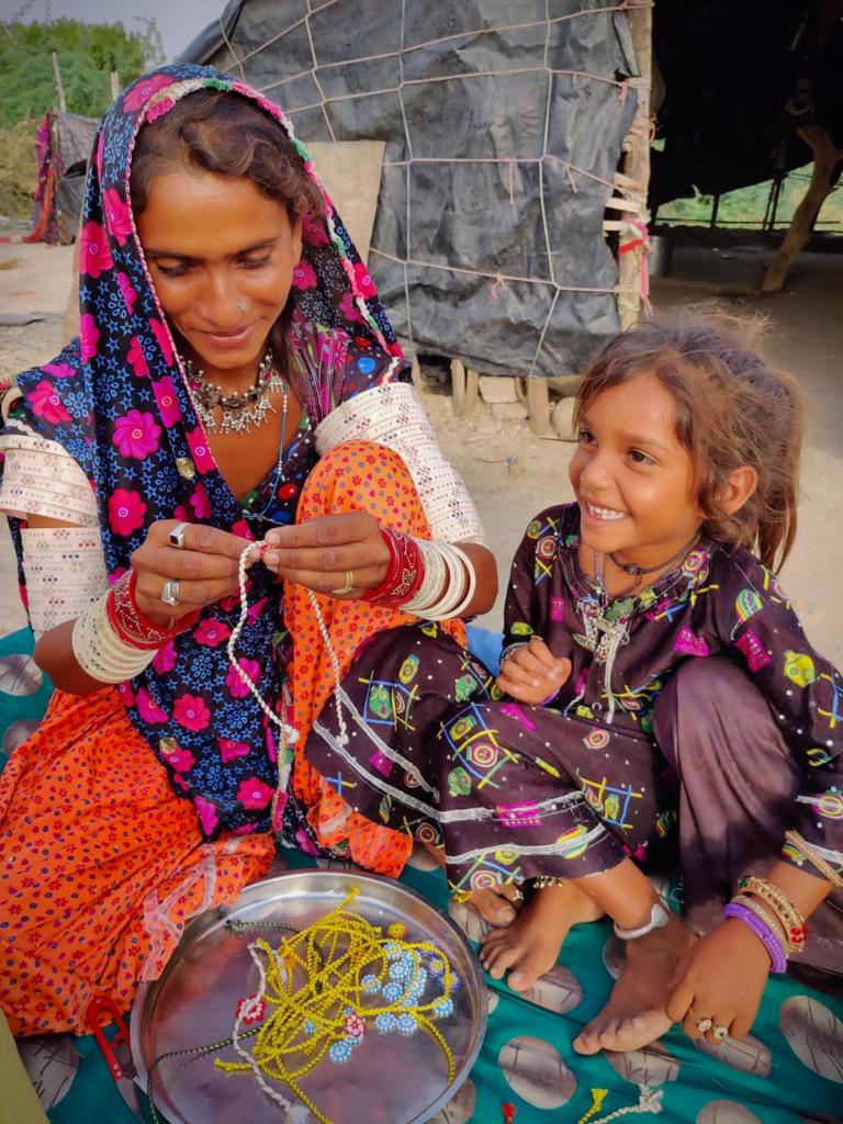 The Mir community is a nomadic tribe with roots in Central Asia and beadwork their pride