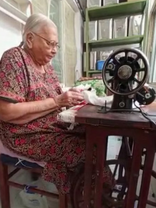 93 yr old sewing