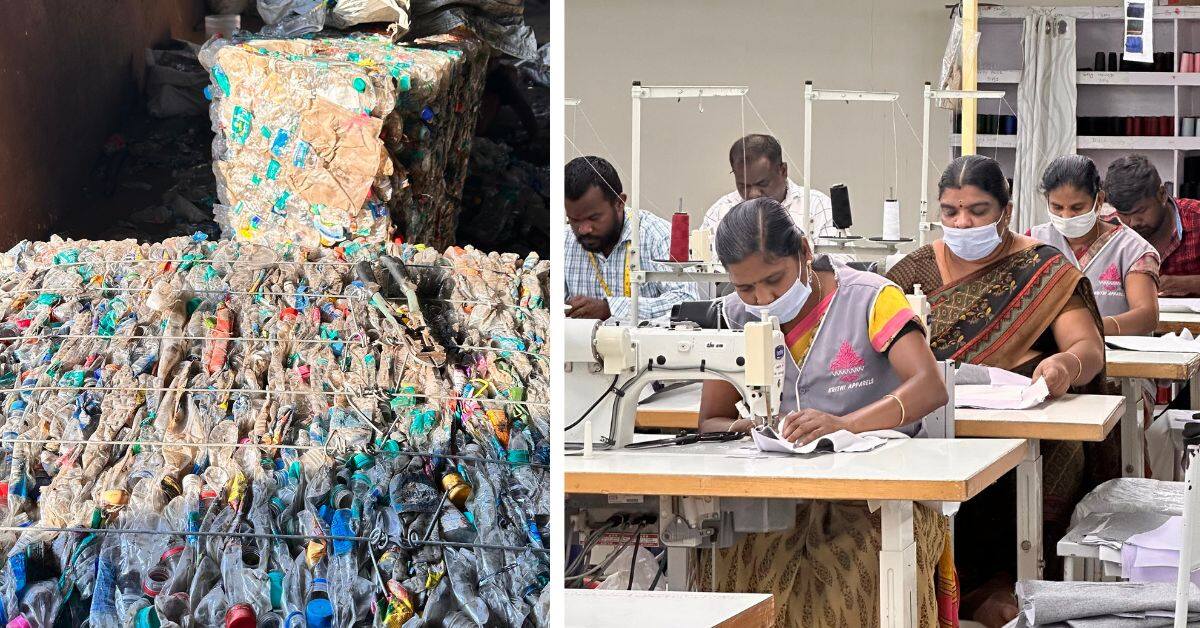 At EcoLine, PET bottles are recycled to manufacture sustainable clothing, such as jackets, blazers, T-shirts, and bottoms.