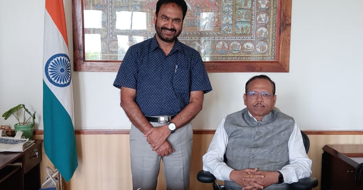 DM Kamal Mishra with chief secretary Pradeep Jena.