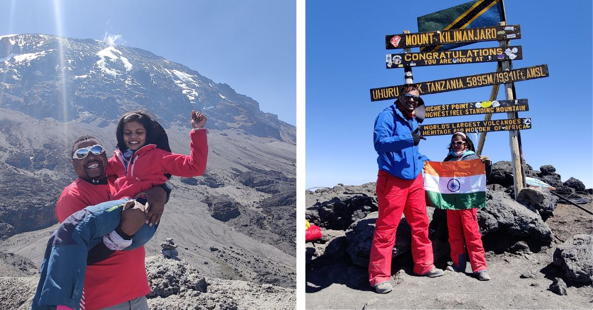 Aadya with her guides 