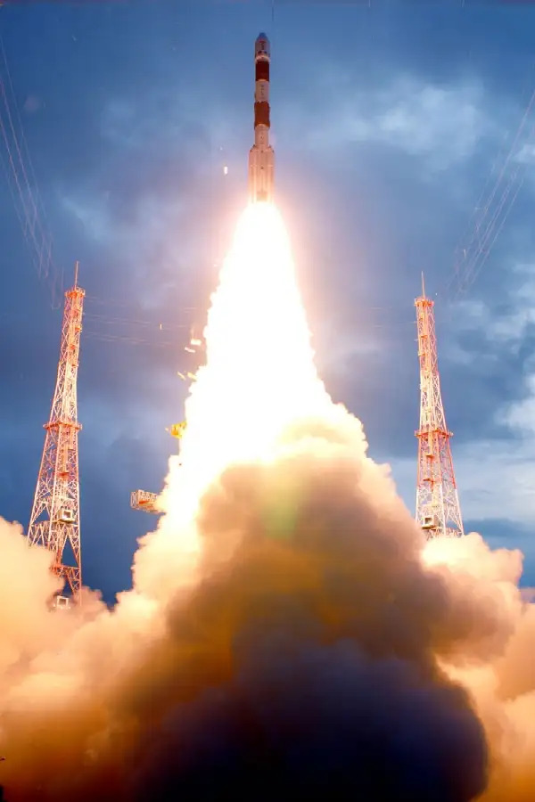 ISRO's PSLV - C11 launching the Chandrayaan 1
