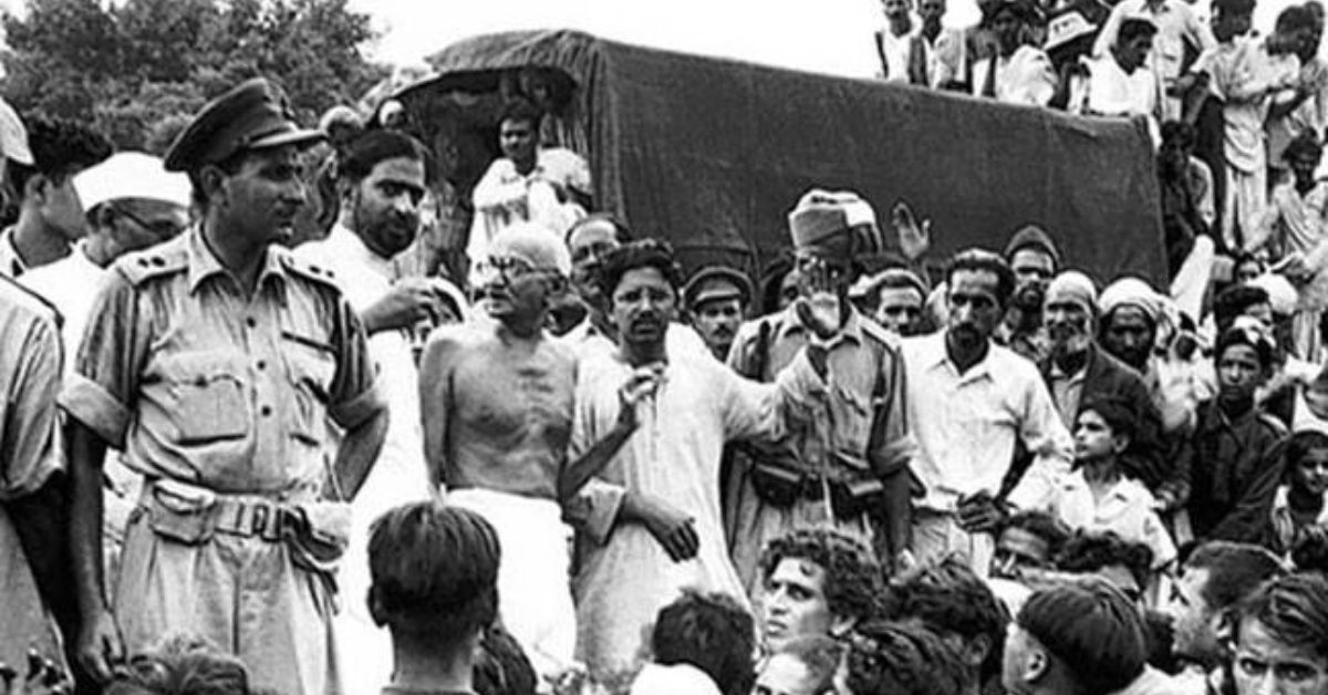 pir muhammed munis and gandhi led the champaran satyagraha