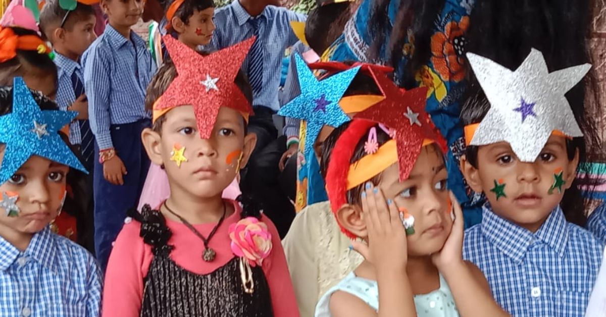 The kids from the Garhwal school.