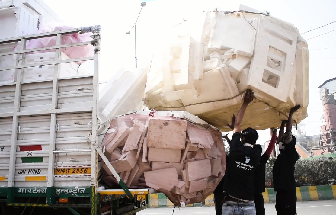 Plastic waste being processed by TDC