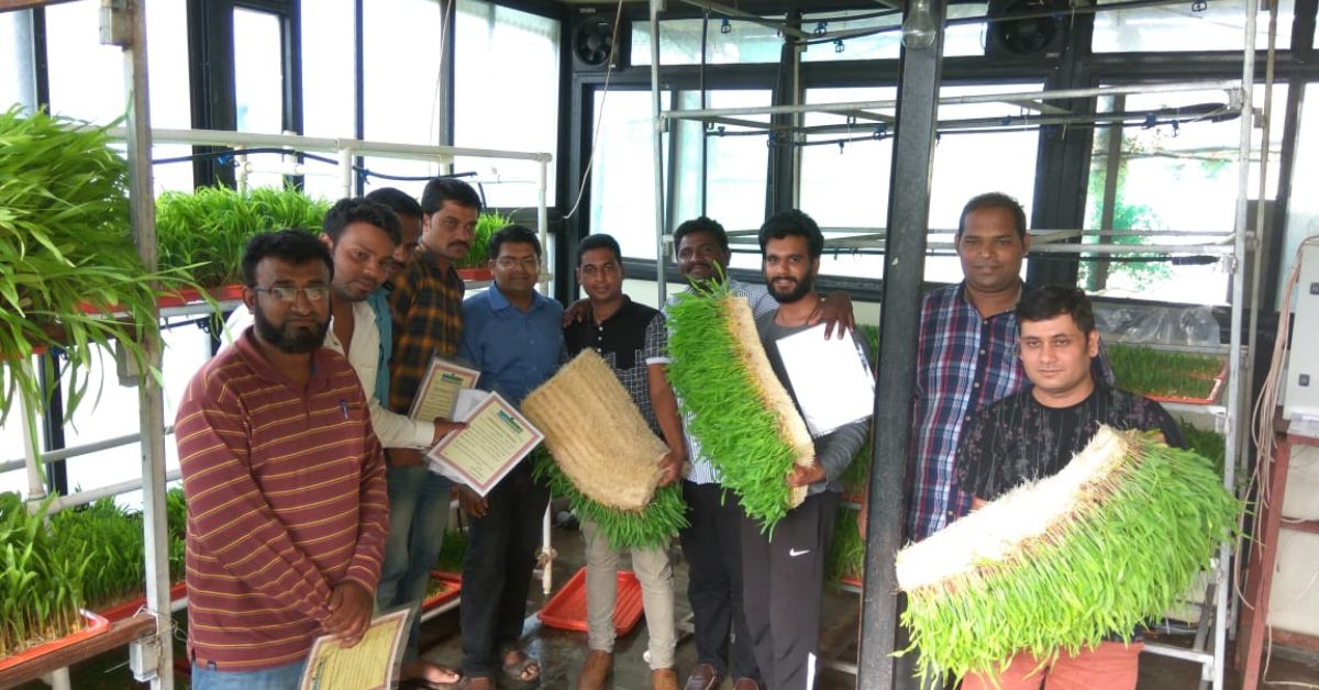 Ashwin has trained more than 8,000 farmers and entrepreneurs to adopt hydroponic farming techniques. 
