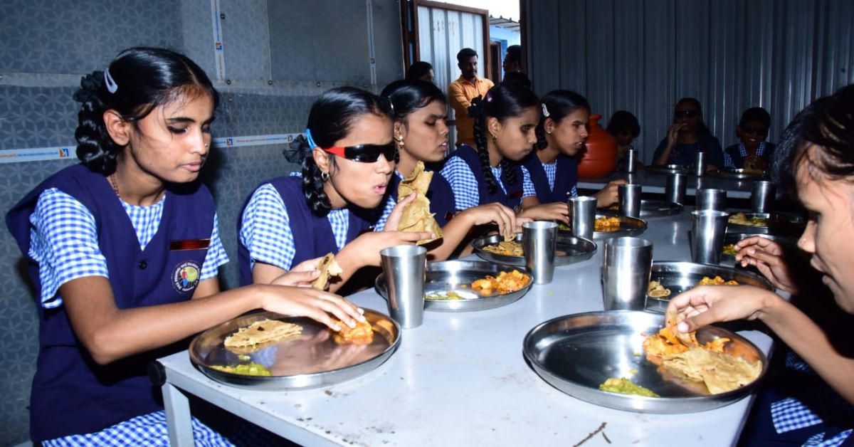 Dattu provides free education, clothing, food and shelter to 75 girls with visually impaired girls