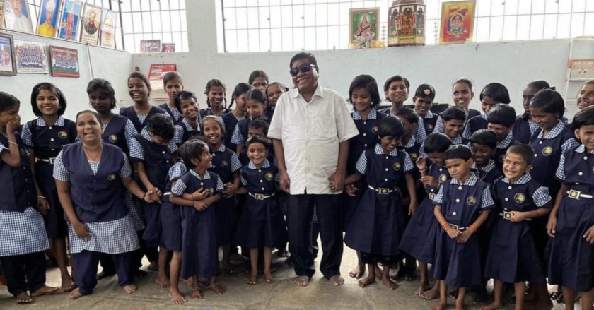 Dattu gives free education and shelter to 75 visually impaired girls. 