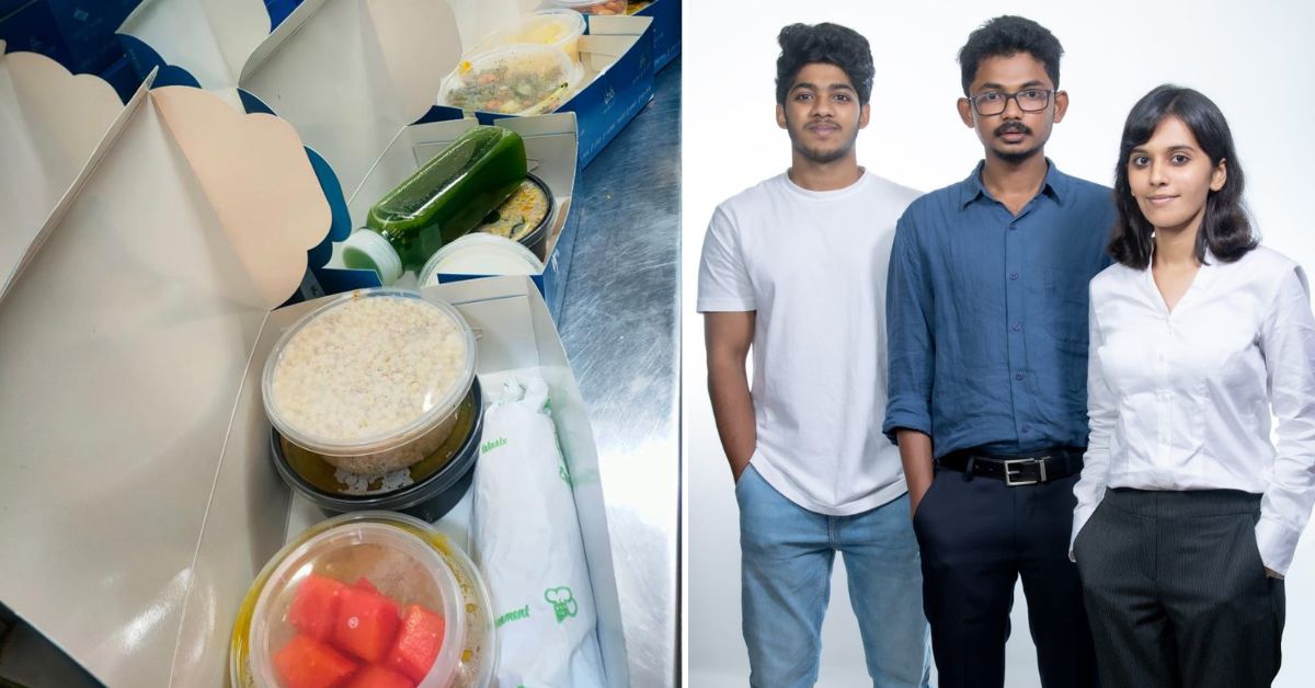 Sharath Chandra, Sri Harsha, and Nirali Parikh co-founded the food startup that caters to 50 patients daily in Mumbai.