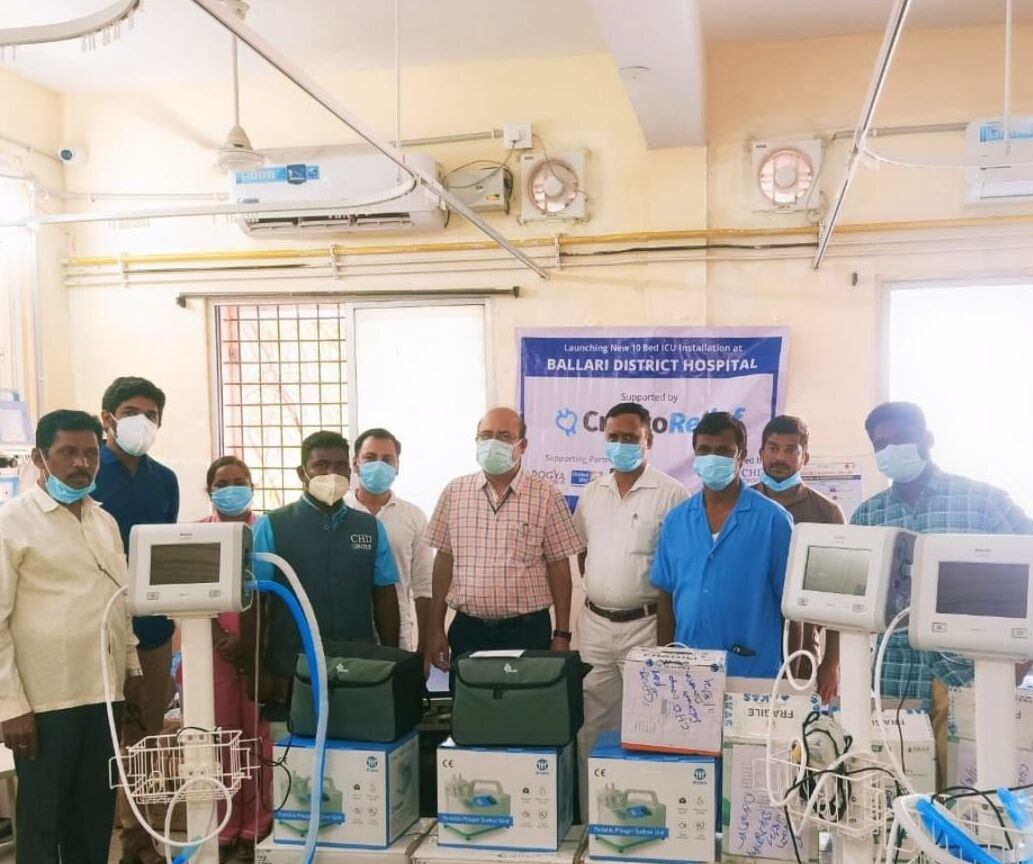 Mission ICU has been implemented in 20 hospitals across India including in districts of Karnataka such as Bellari