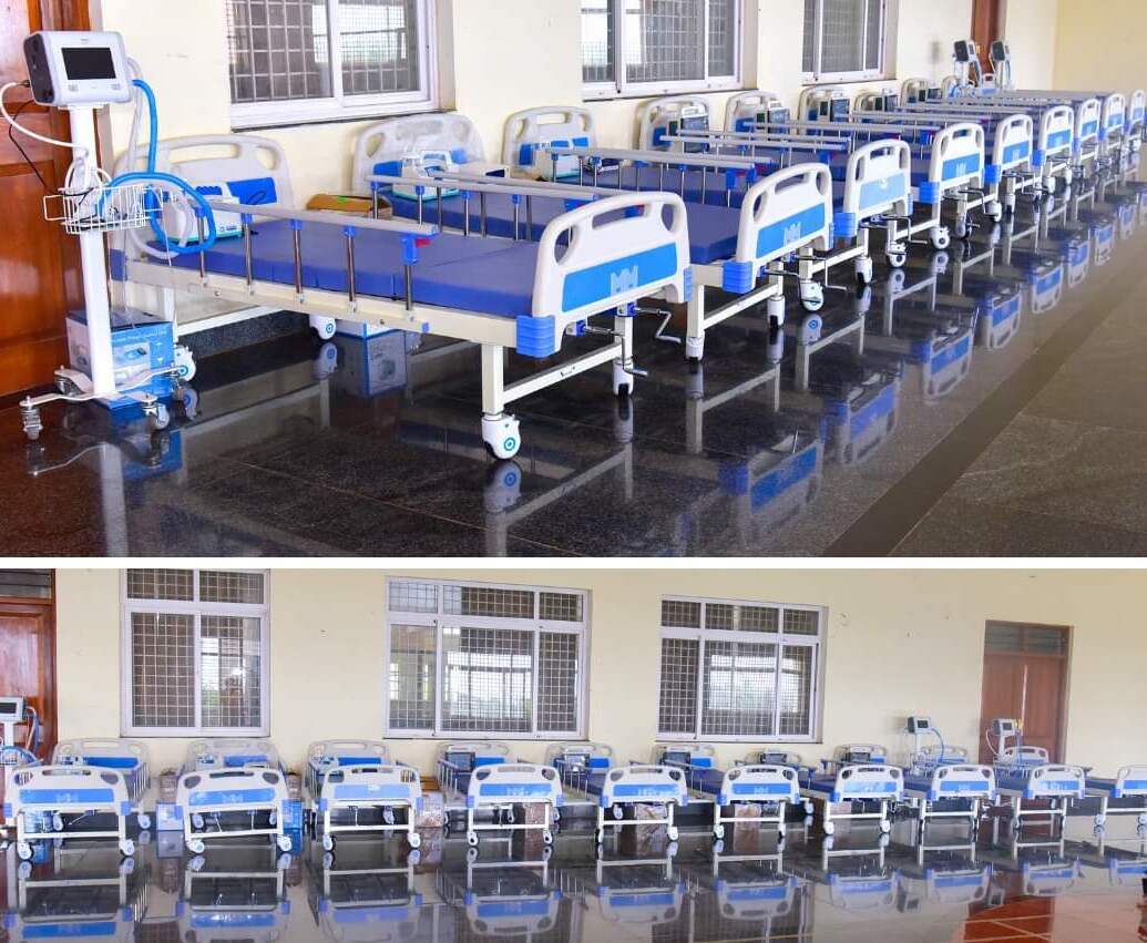 The ICU kit comprises 10 beds, oximeters, BiPAP and CPAP machines along with ventilators and other equipment