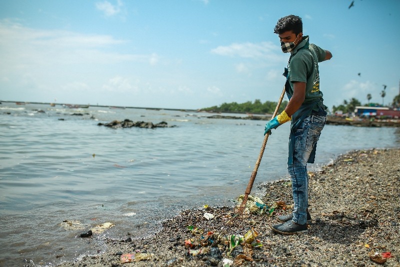 United Way Mumbai conducts beach cleanup drives around the city to clear the plastic thrash