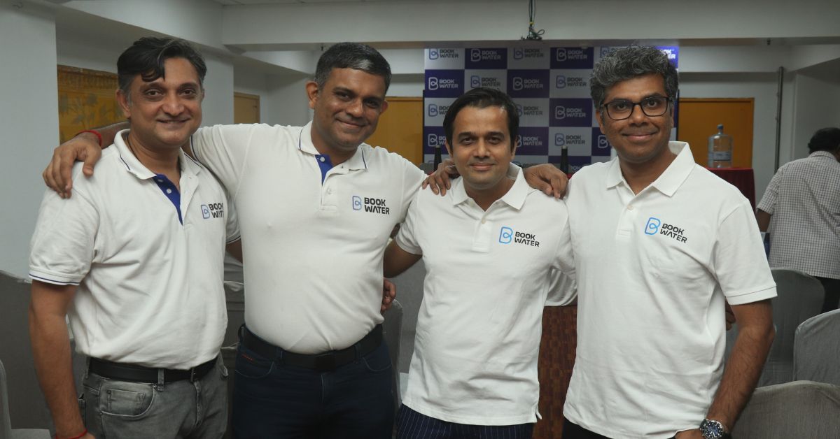 Co-founders of BookWater -- Balachander, Bharath, Sameer and Hariharan.