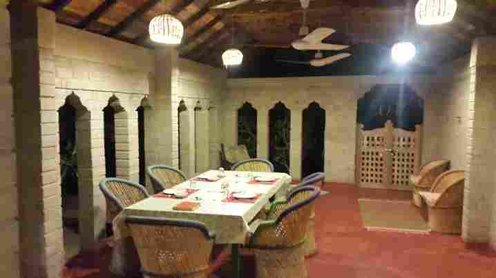 One of the dining areas in the farmland. Picture courtesy: Krutarthsinh Jadeja.