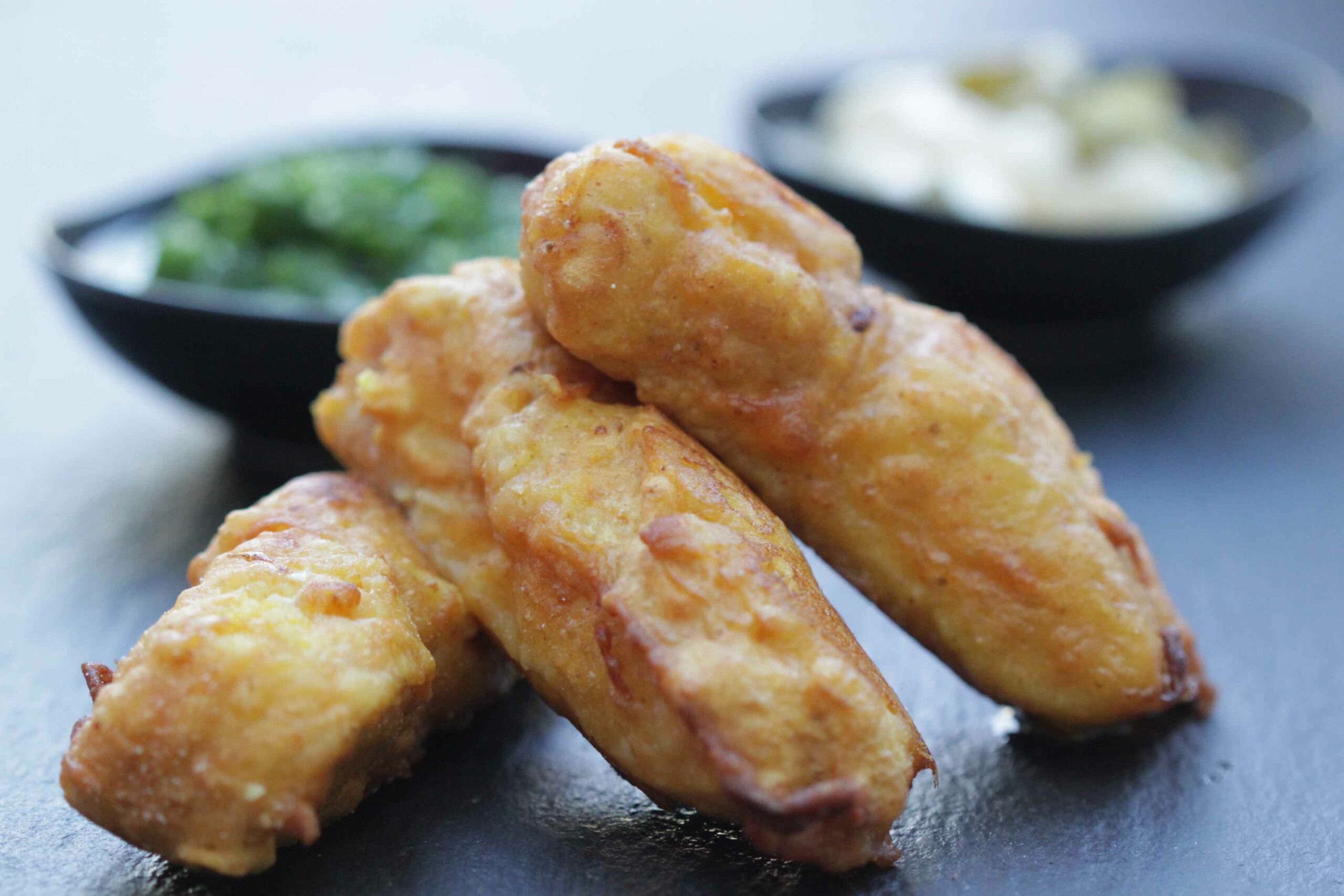 The fish fingers are made with Indian spices that enhance their flavour profile