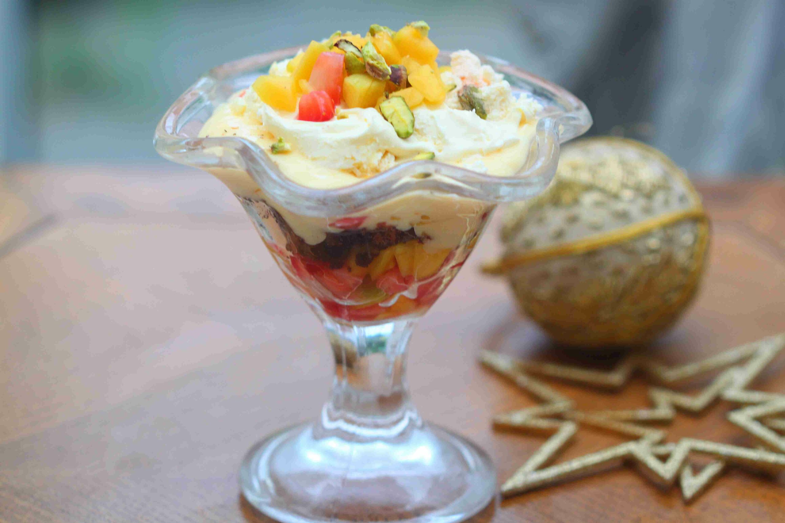 The Indian trifle is a version of the British dessert and is equally delicious