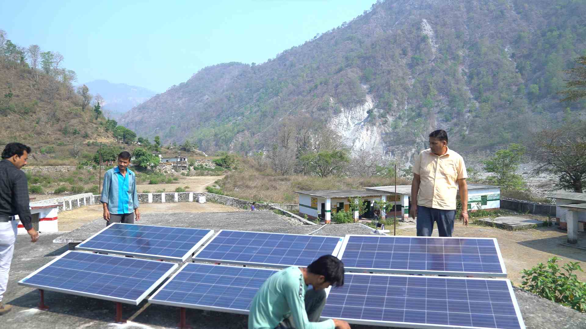 The solar panels installed in the school are now used to power the computers that lay dysfunctional for years