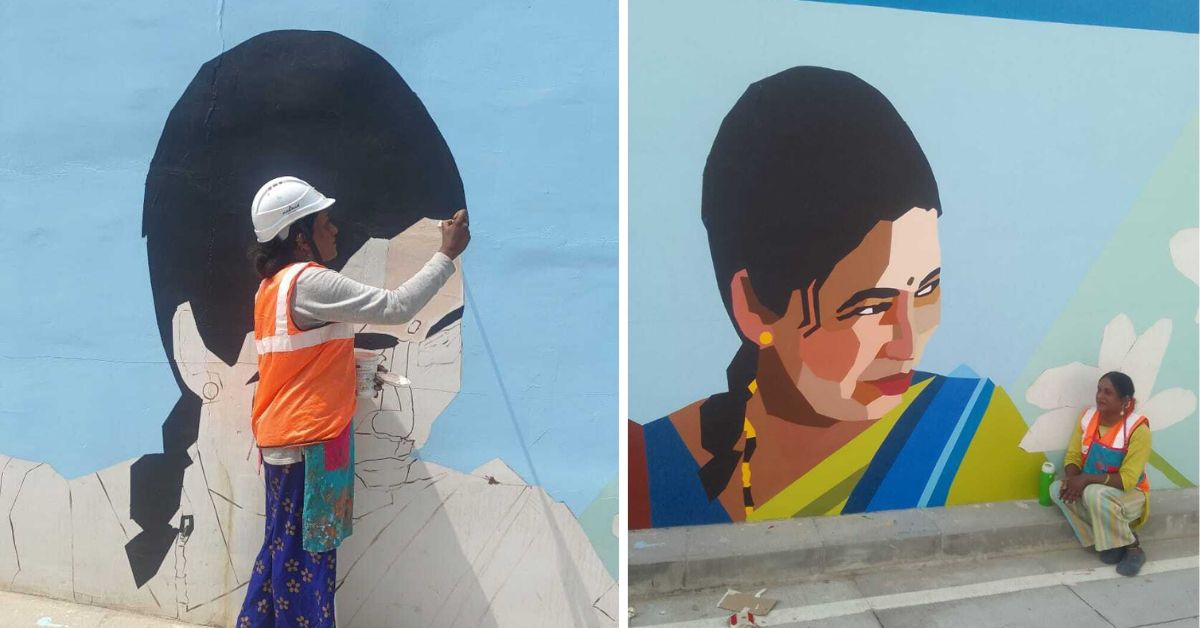 Shanthi works with Aravani Art Project that works with the transgender community to sensitise people through mural art.