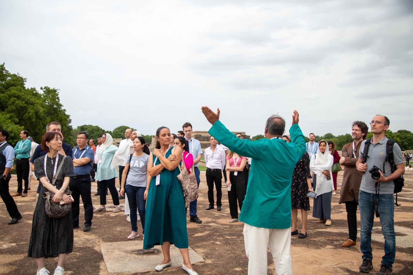 At the G20 Culture Summit, Arun Pai played host to over 200 delegates explaining the heritage and culture of Bengaluru to them