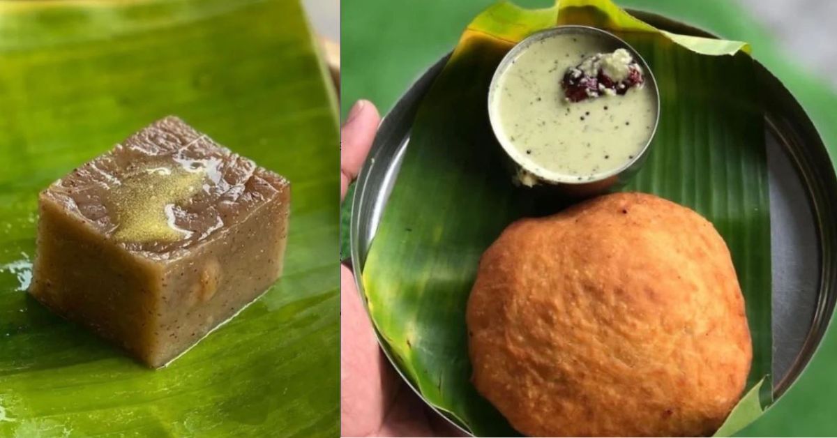 Ghee jaggery ragi halbai and Mangalore buns.