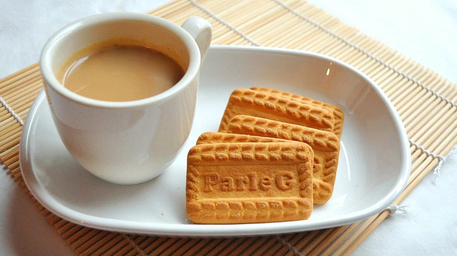 In India Parel-G biscuits are best enjoyed with tea