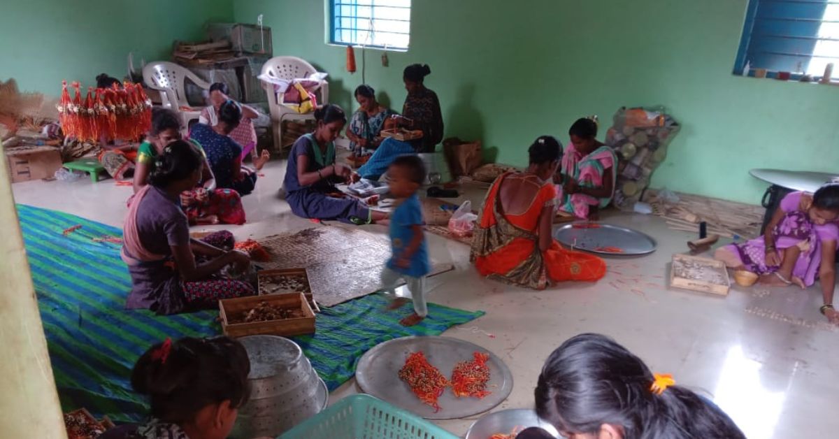 Namita has trained over 57 women from around her village