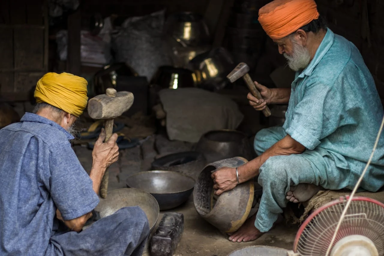 The Thathera craft artisans are clustered in Jandiala Guru, Punjab