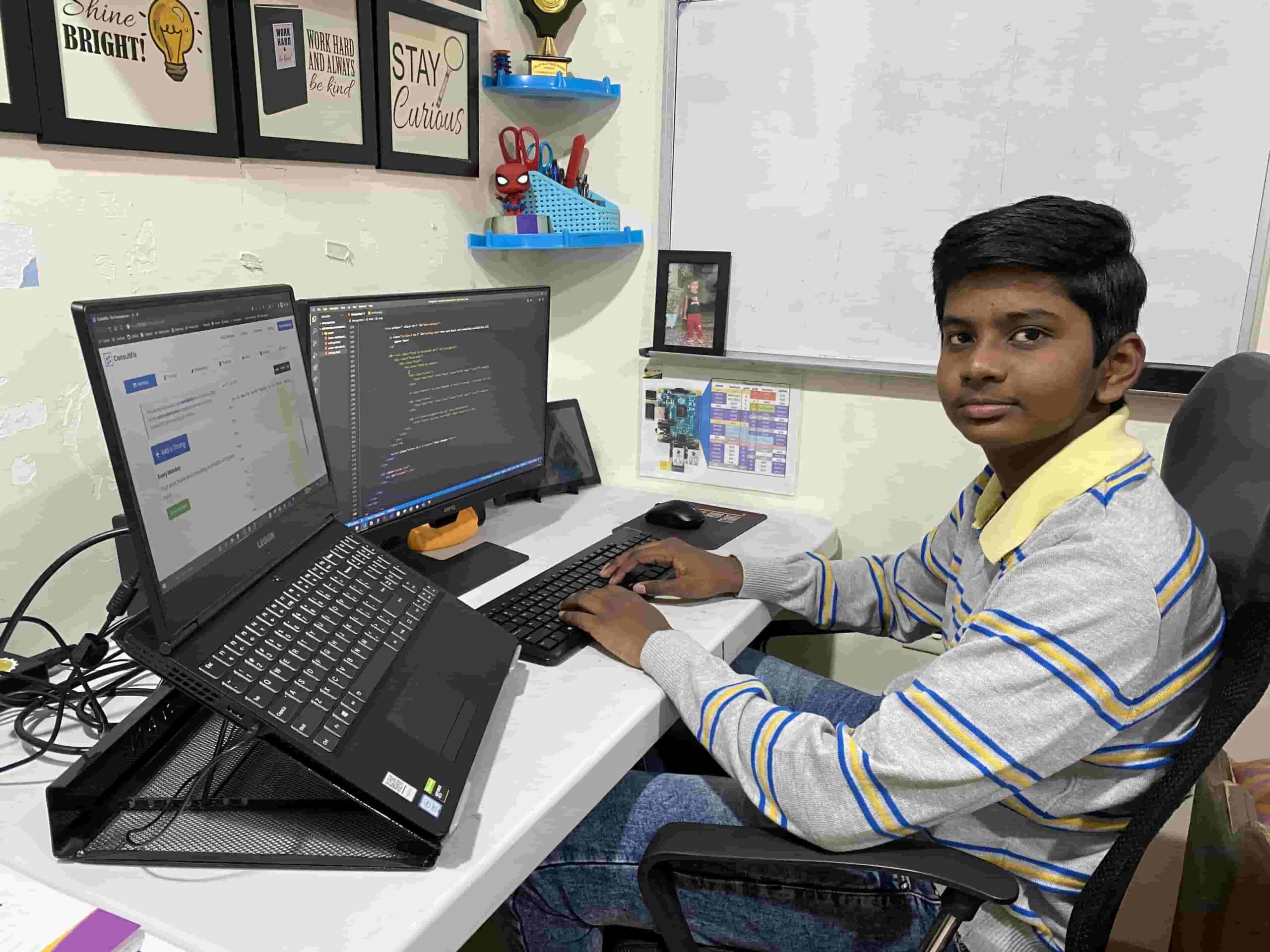 Hemesh started building devices at 12