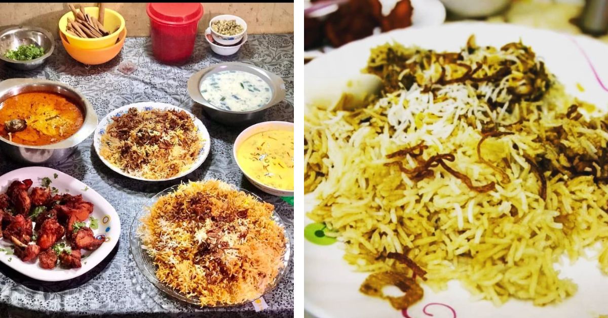 The couple sells more than 100 plates of biryani every day. Picture credit: Noon's Biryani 