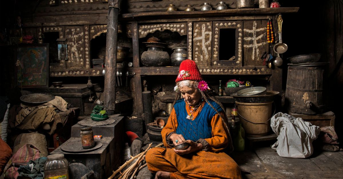 The basements of Brokpa houses are converted into winter rooms