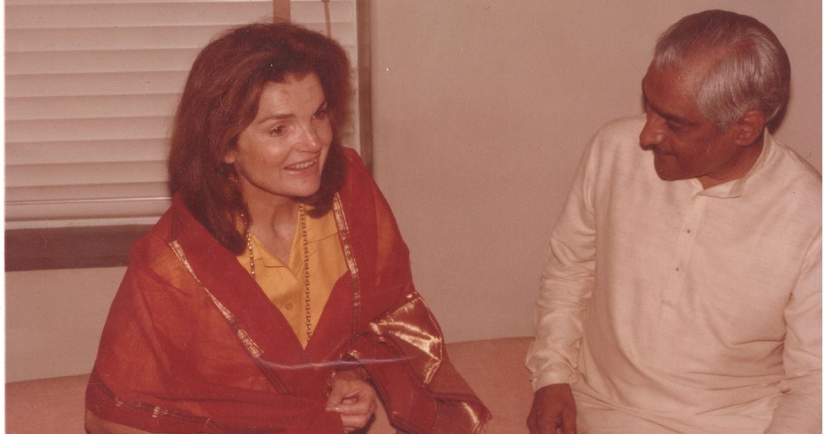 Jagdish Mittal with Jacqueline Kennedy