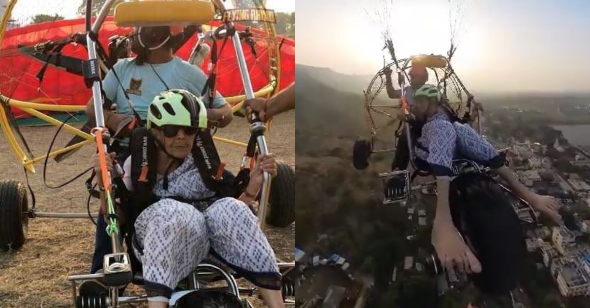 Pune-resident Usha Thuse won the internet with a video showing her paramotoring at the age of 97.