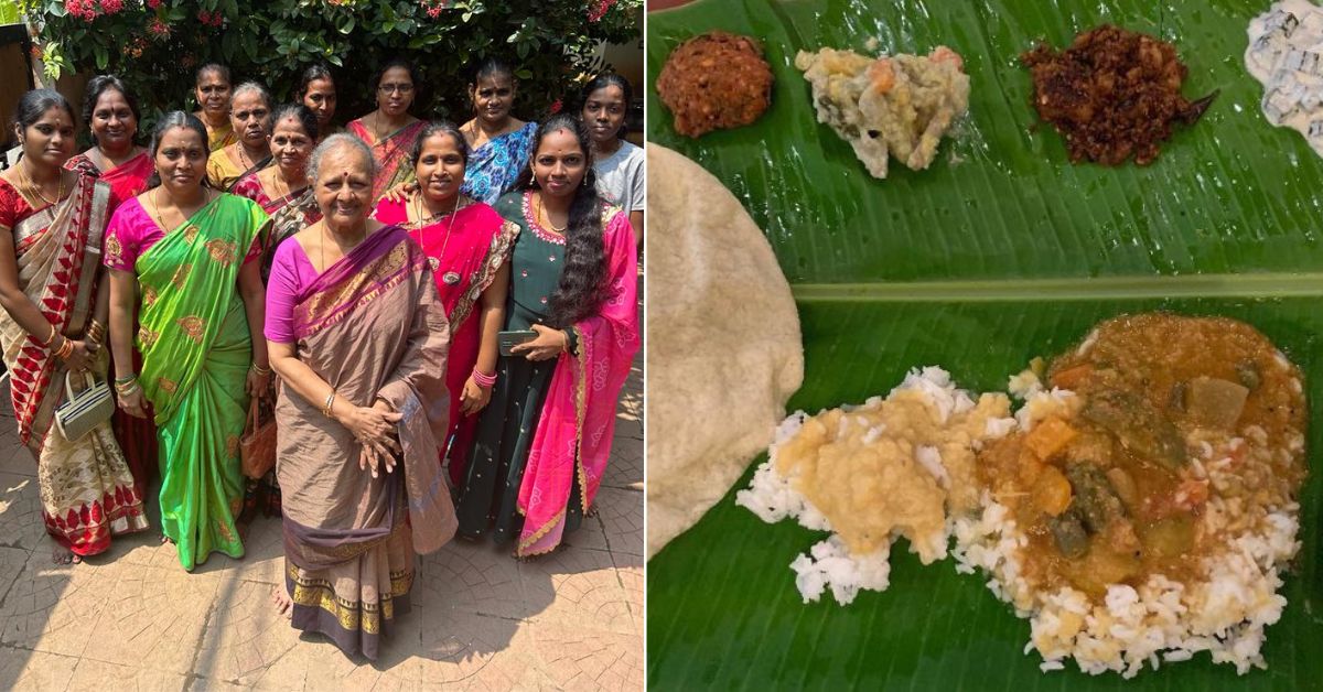 Paati and her women helpers are energetically preparing special dishes for the festival.