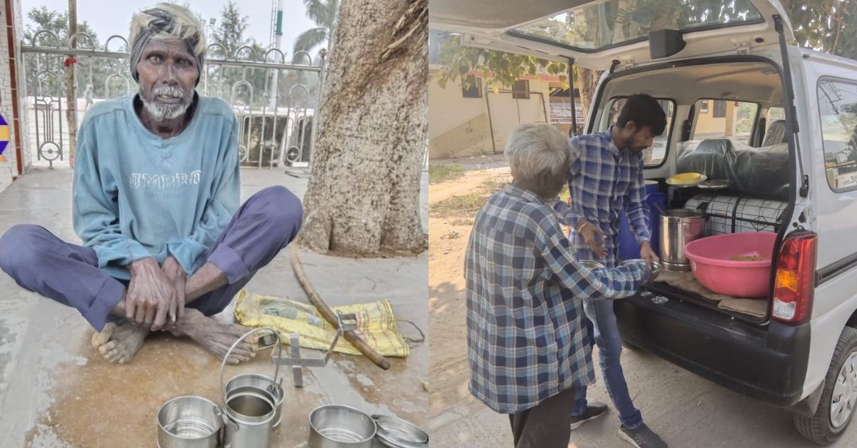 Rakesh provides food to 500 seniors in and around Vaso village